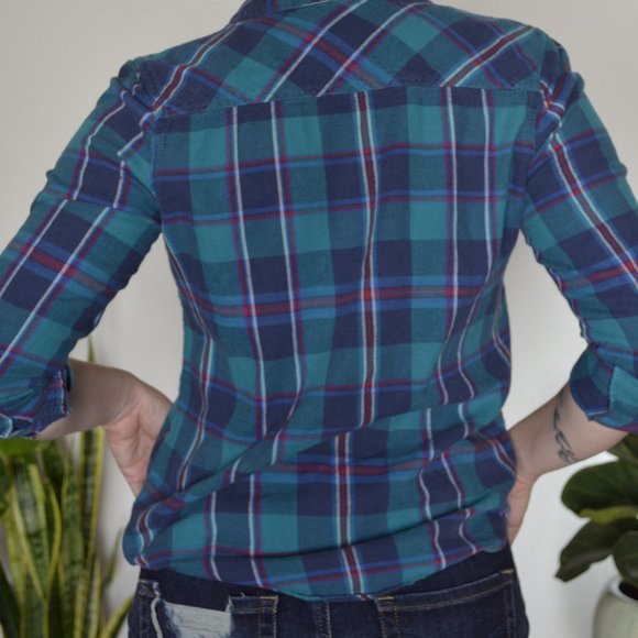 Plaid Flannel Button Down - Picture 1 of 5